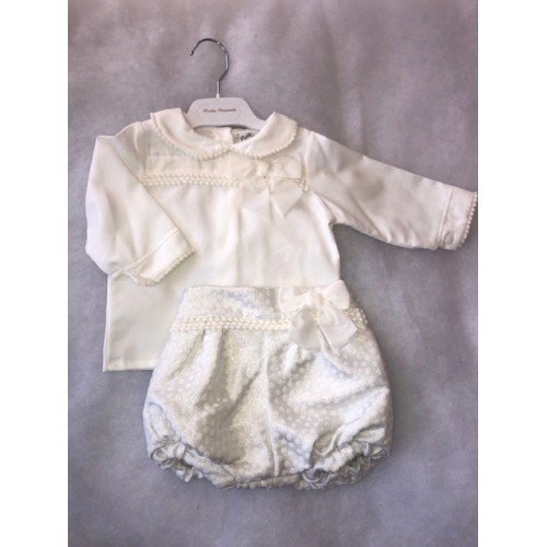 Baby Girls Blouse & Shorts Set